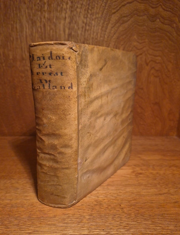 Item #115 Nouveau recueil de divers plaidoyers. Auguste Galland, Thomas Galland.