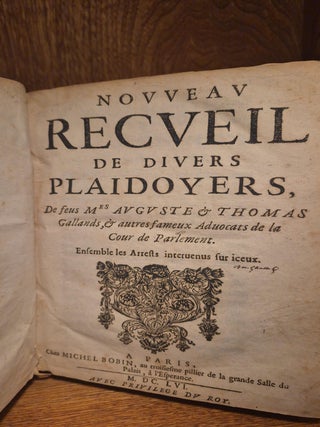 Nouveau recueil de divers plaidoyers