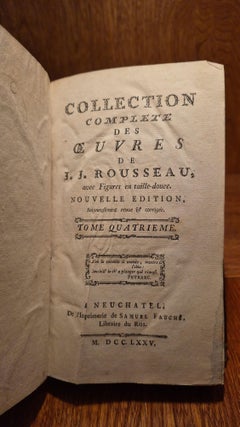 Collection complète des œuvres de J. J. Rousseau