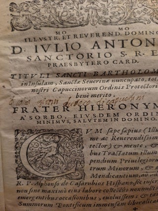 Compendium Privilegiorum Fratrum Minorum et aliorum Mendicantium et non Mendicantium