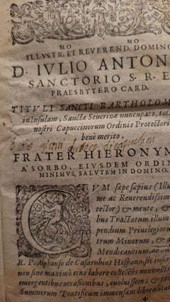 Compendium Privilegiorum Fratrum Minorum et aliorum Mendicantium et non Mendicantium