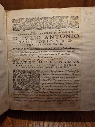 Compendium Privilegiorum Fratrum Minorum et aliorum Mendicantium et non Mendicantium