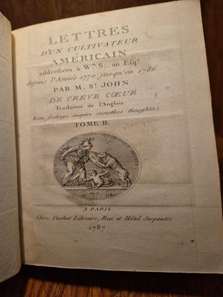 Lettres d&rsquo;un cultivateur am&eacute;ricain, adress&eacute;es &agrave; Wm. S&hellip;on Esq. depuis l&rsquo;ann&eacute;e 1770 jusqu&rsquo;en 1786