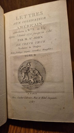 Lettres d’un cultivateur américain, adressées à Wm. S…on Esq. depuis l’année 1770 jusqu’en 1786
