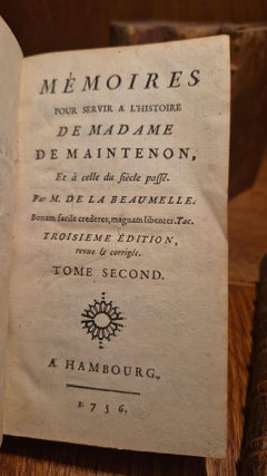 Mémoires pour servir à l’histoire de Madame de Maintenon, et à celle du siècle passé