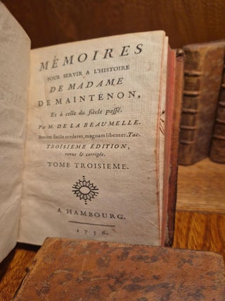 M&eacute;moires pour servir &agrave; l&rsquo;histoire de Madame de Maintenon, et &agrave; celle du si&egrave;cle pass&eacute;