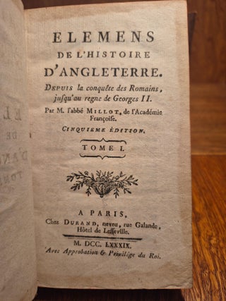 &Eacute;l&eacute;ments de l&rsquo;Histoire d&rsquo;Angleterre