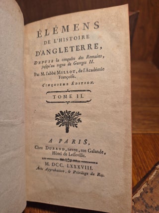 &Eacute;l&eacute;ments de l&rsquo;Histoire d&rsquo;Angleterre