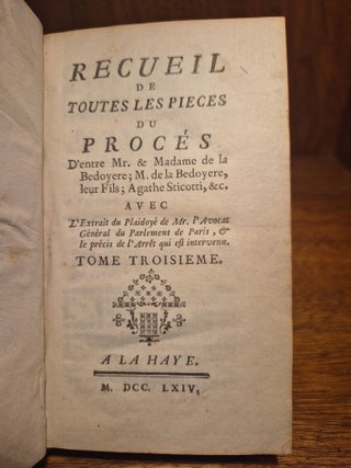 Les Epoux Malheureux, ou Histoire de Monsieur & Madame de la Bedoyere