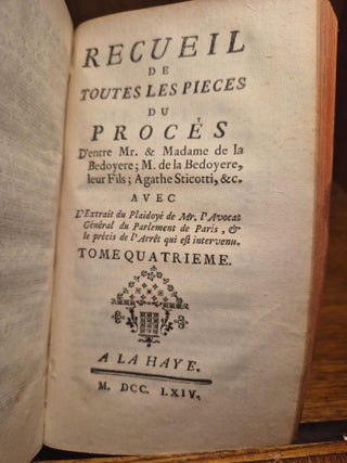 Les Epoux Malheureux, ou Histoire de Monsieur & Madame de la Bedoyere