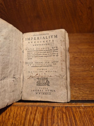 Institutionum Imperialium Succincta Erotemata