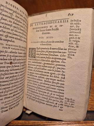 Digestorum, sive Pandectarum. Pars Septima: De Stipulationibus et Delictis.