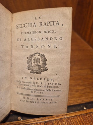 La Secchia rapita. Poema eroicomico.