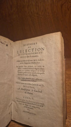 Histoire de l’Élection et Couronnement du Roy des Romains