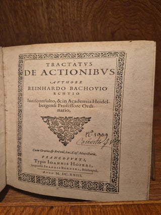 Tractatus de Actionibus [with] Tractatus de Pignoribus et Hypothecis