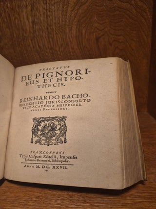Tractatus de Actionibus [with] Tractatus de Pignoribus et Hypothecis