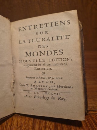 Entretiens sur la pluralit&eacute; des mondes